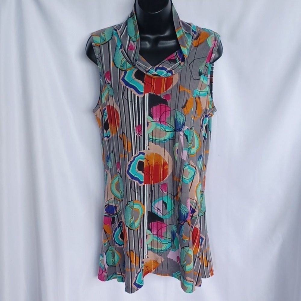 🌿 PARSLEY & SAGE DRESS/Tunic, Cowl, Sz M,  🌿, 20" PTP, 32" L